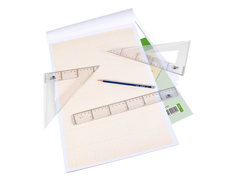 BLOC PAPEL MILIMETRADO LIDERPAPEL ENCOLADO 297X420 MM 50 HOJAS 80G/M2