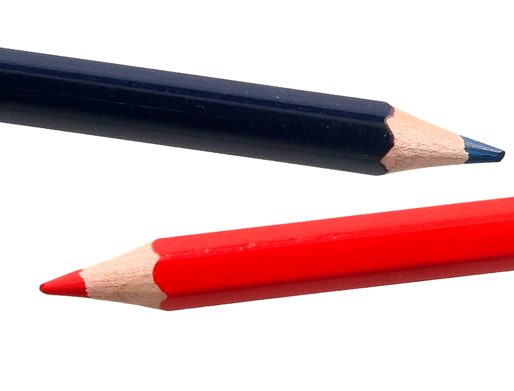 LAPICES BICOLOR LIDERPAPEL JUMBO ROJO/AZUL