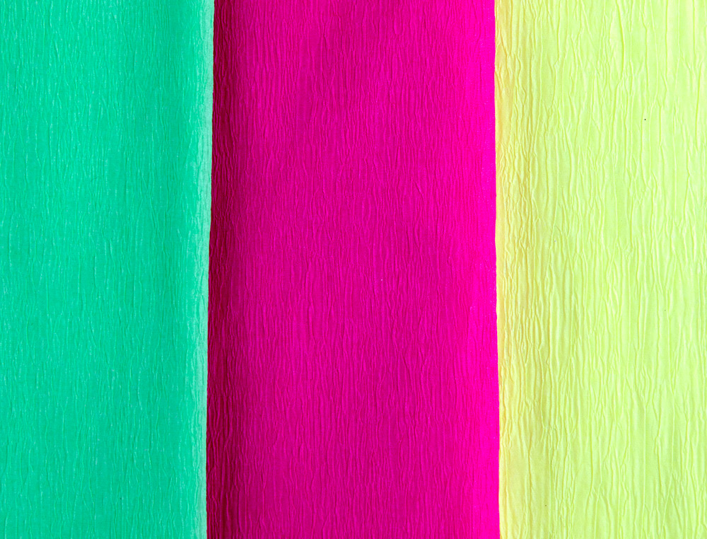 PAPEL CRESPON LIDERPAPEL 50 CM X 2,5 M 34G/M2 VERDE FLUORESCENTE
