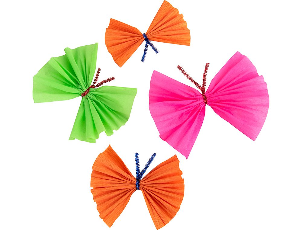 PAPEL CRESPON LIDERPAPEL 50 CM X 2,5 M 34G/M2 VERDE FLUORESCENTE