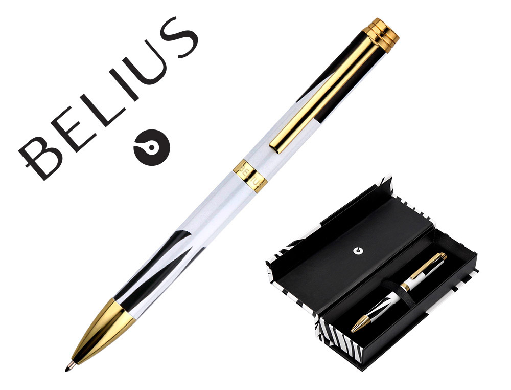 ROLLER BELIUS DUALITA CUERPO BLANCO COLOR NEGRO TINTA NEGRA CAJA DE DISEO