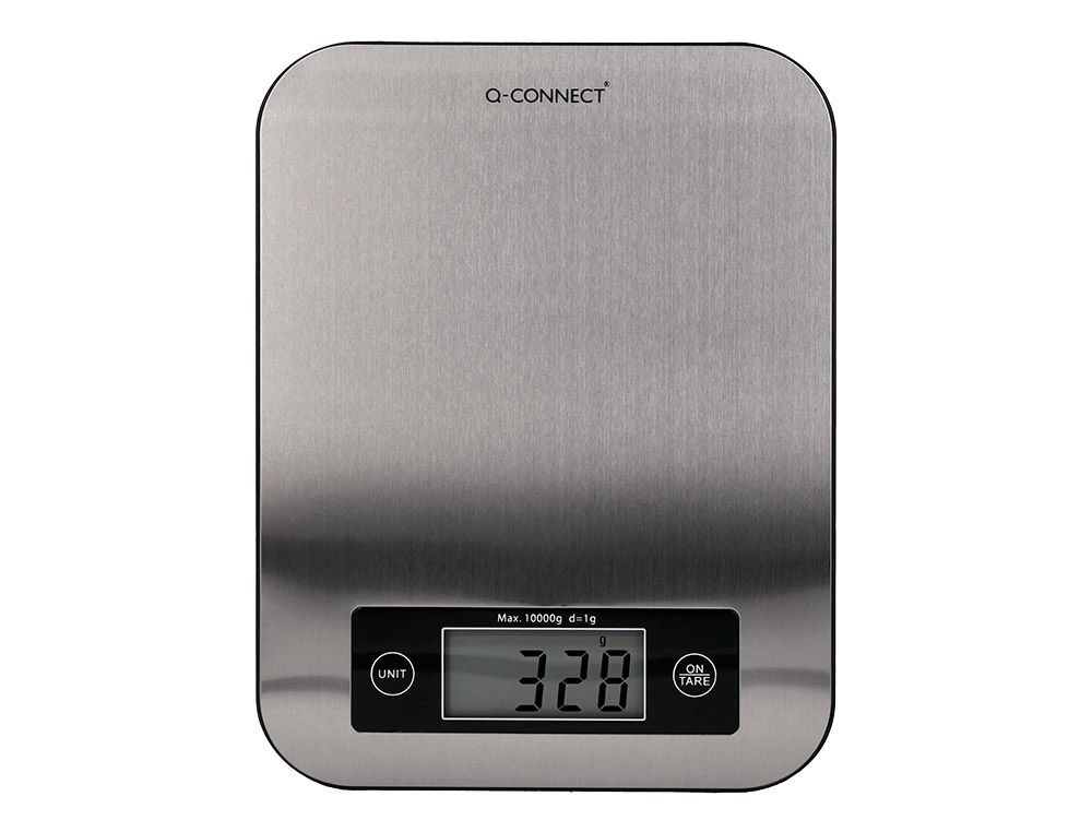 BASCULA PRECISION Q-CONNECT DIGITAL CON PANTALLA LCD PRECISION 1 GR CAPACIDAD DE 5 GR A 10 KG 215X165X16MM